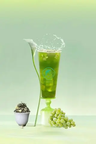 Hình ảnh Trà nho xanh hoa nhài 