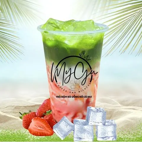 Hình ảnh Matcha dâu 700ml