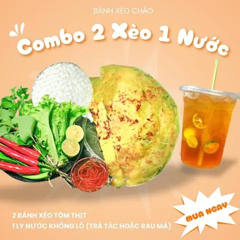 Hình ảnh Combo 2 Bánh xèo + 1 Nước