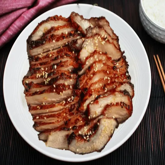 Hình ảnh Cơm Thịt Heo Xá Xíu Chiên Sốt Tương Mè