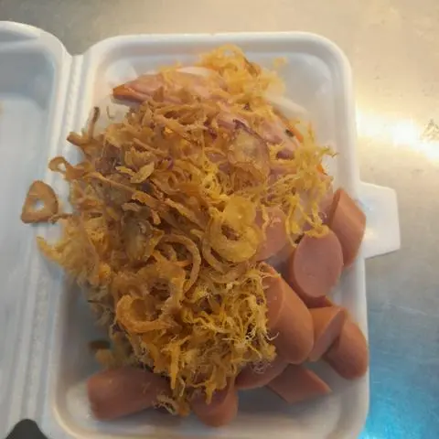Hình ảnh xôi mặn xúc xích 
