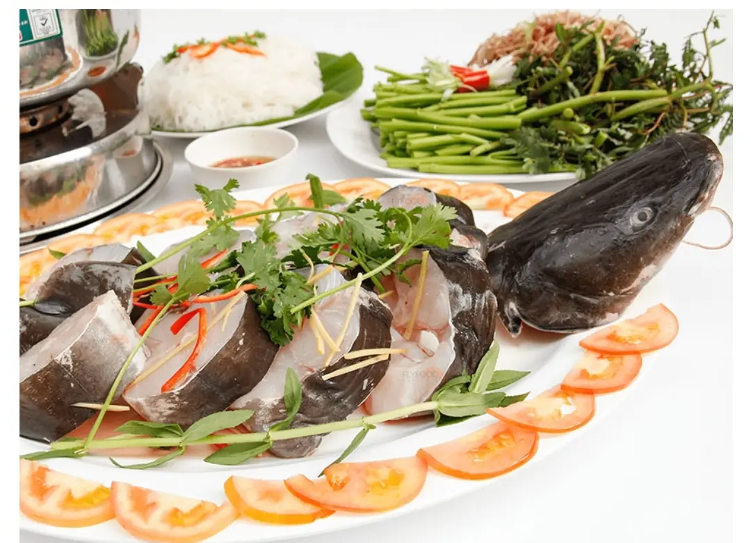 Hình ảnh lẩu cá lăng măng chua