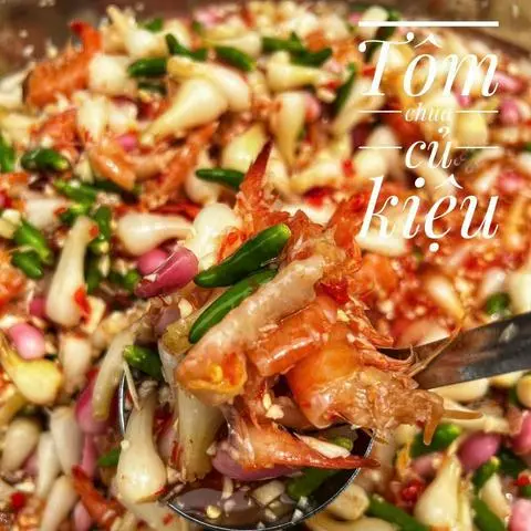 Hình ảnh Tôm chua củ kiệu (500g) 