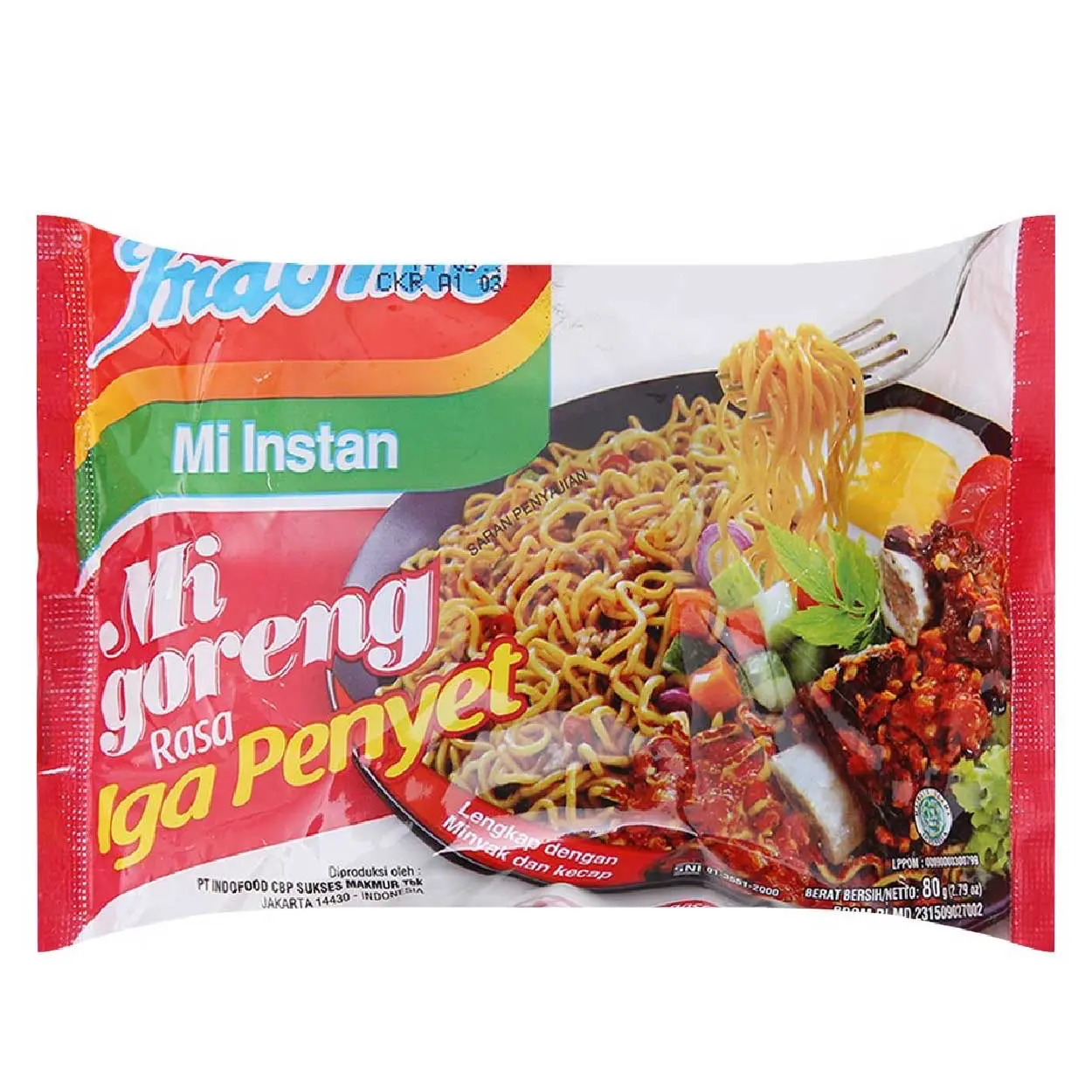 Hình ảnh MÌ INDOMIE VỊ SƯỜN CAY TRỘN XÚC XÍCH