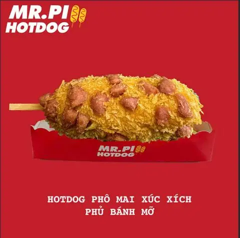 Hình ảnh HOTDOG PHÔ MAI XÚC XÍCH PHỦ BÁNH MỠ