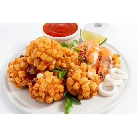 Hình ảnh Hải Sản Tẩm Bánh Mì Sốt Mayonaise ( 3v)