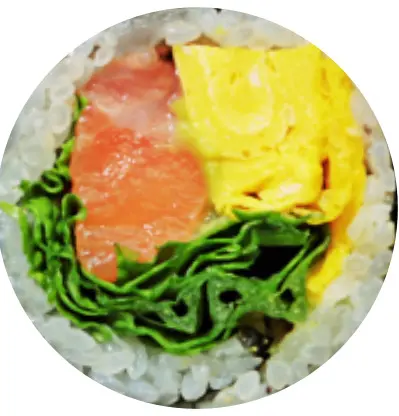 Hình ảnh Kimbap cá hồi - 연어 김밥