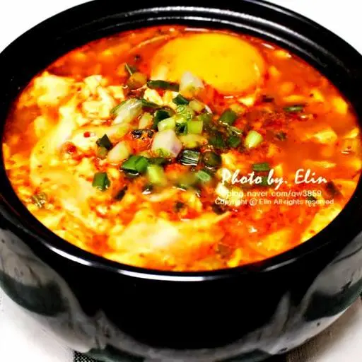 Hình ảnh 순두부 찌개 - Canh Đậu Hủ Non Cay