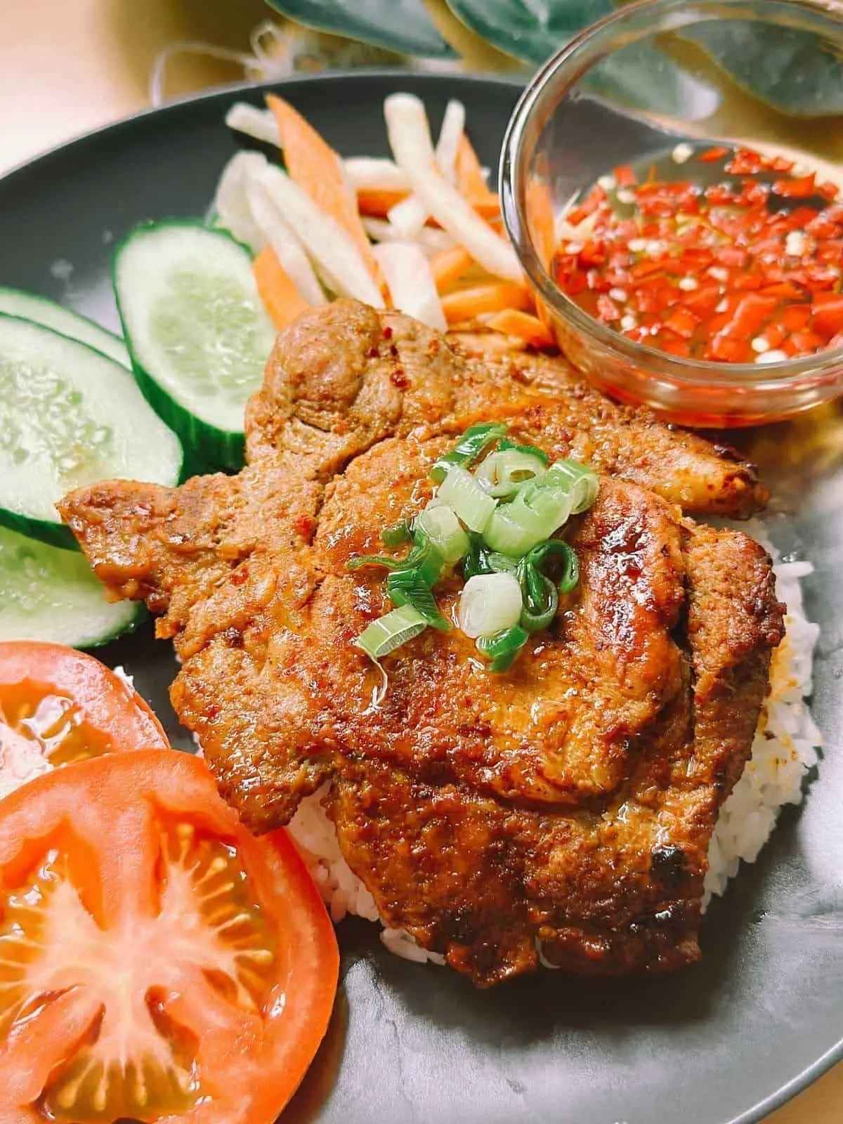 Hình ảnh Combo ngày mới tươi mát - cơm tấm sườn và một thức uống