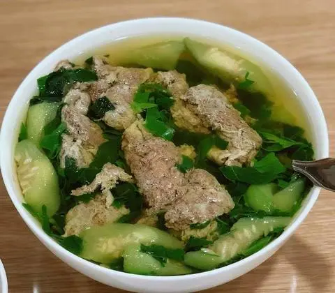 Hình ảnh Canh rau đây cua