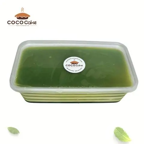 Hình ảnh Flan cheese lá dứa hộp lớn - 900g