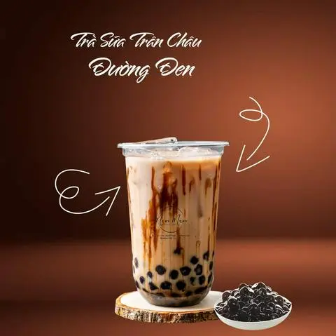 Hình ảnh Sữa tươi trân châu đường đen 