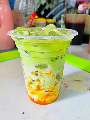 Hình ảnh Matcha Latte Đào Ly Khổng Lồ 800ml
