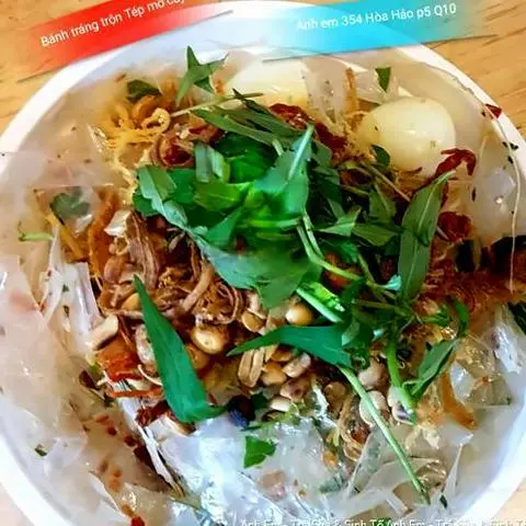 Hình ảnh Bánh tráng trộn thập cẩm không tép mỡ