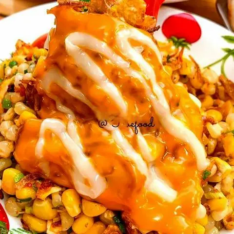 Hình ảnh Bắp xào phomai tan chảy - chay