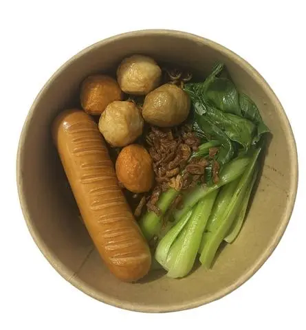 Hình ảnh Mì trộn Indomie cá viên - xúc xích