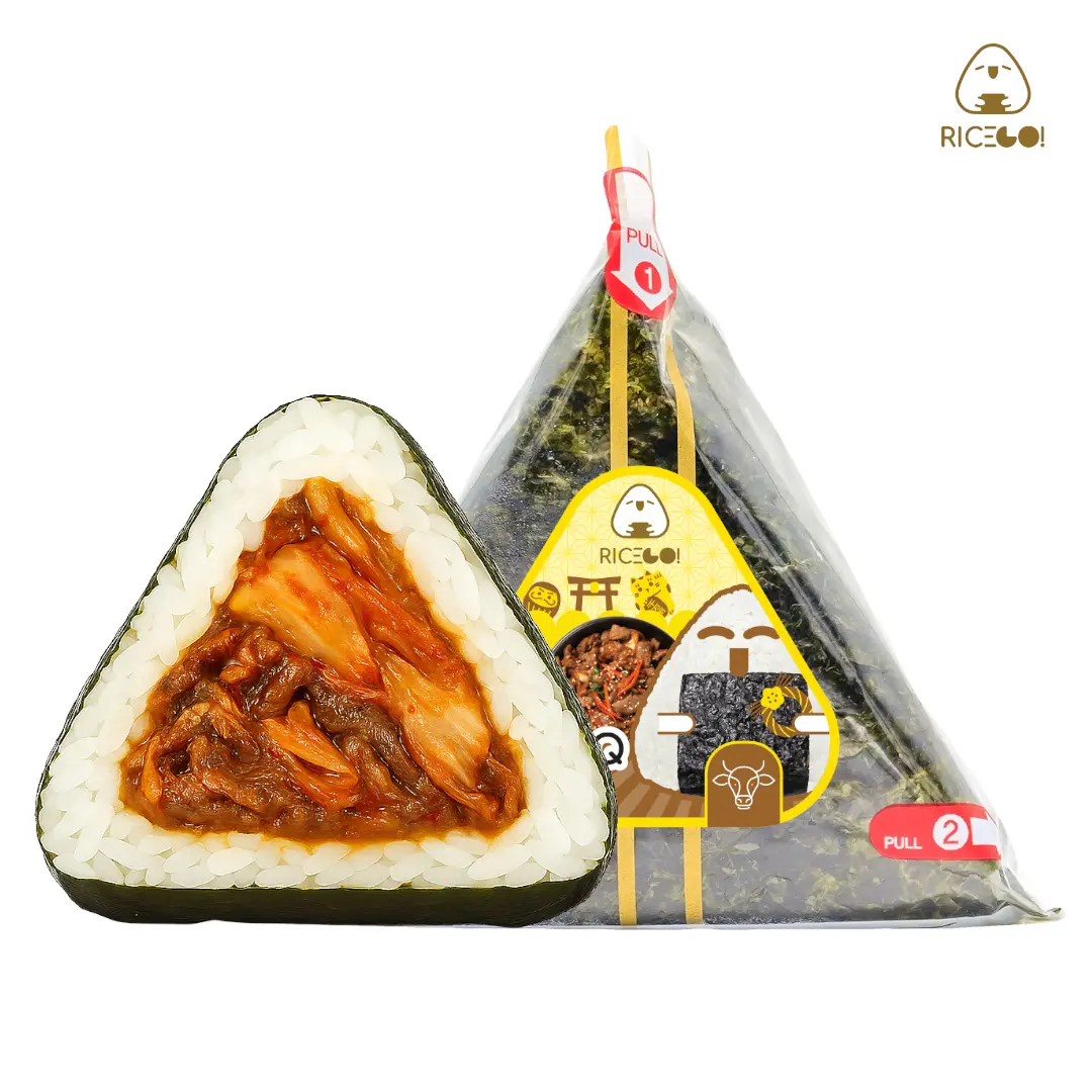 Hình ảnh Cơm Nắm Rice Go Bò BBQ Kim Chi