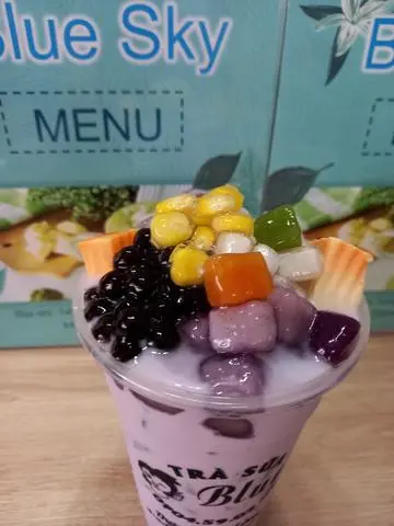 Hình ảnh Trà Sữa Khoai Môn Full Topping 
