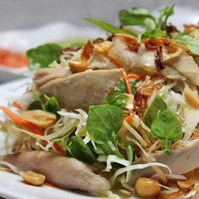 Hình ảnh Cháo  gỏi 1 người