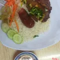 Hình ảnh Cơm sườn lạp xưởng+canh