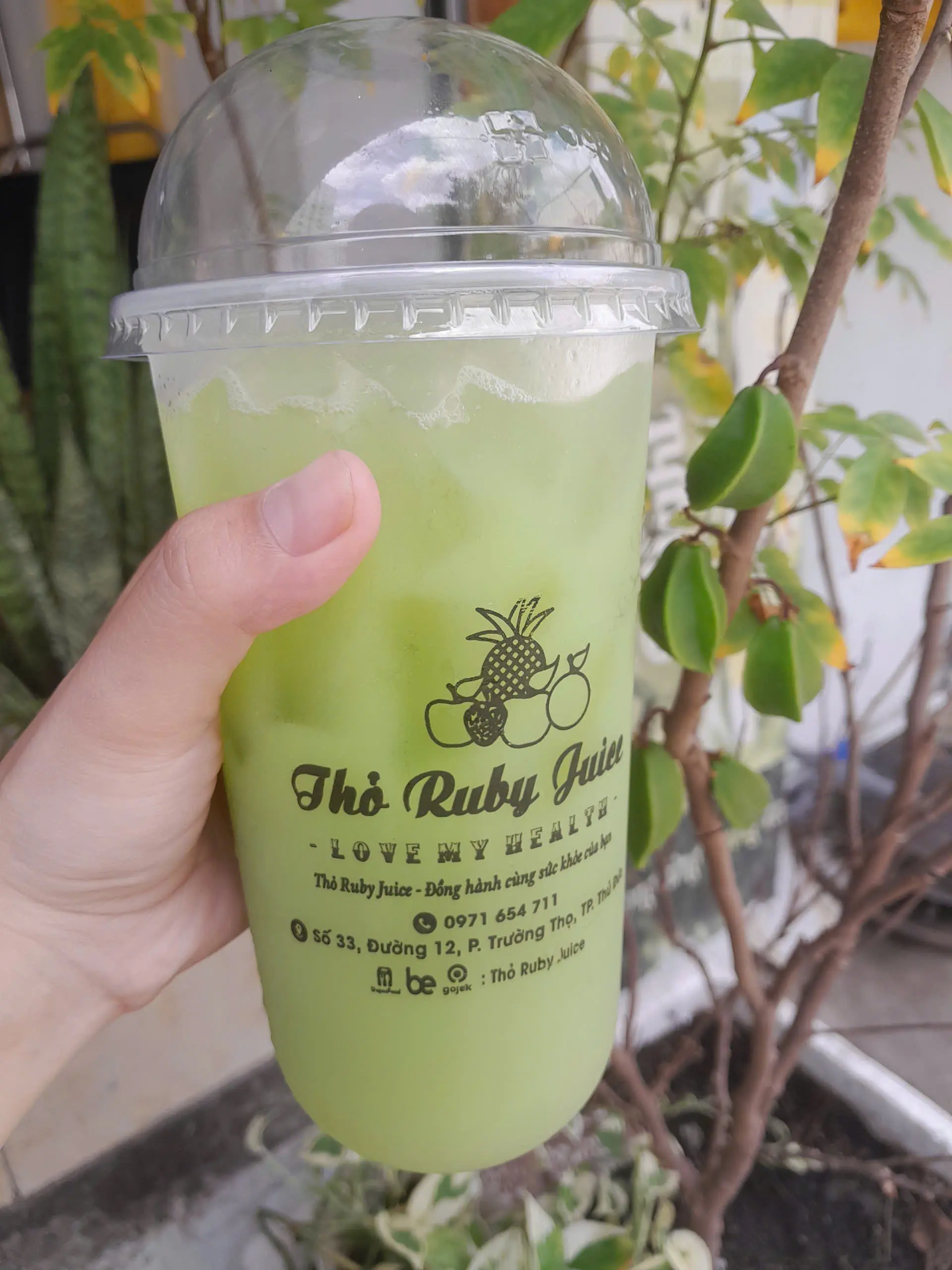 Hình ảnh Nước ép cần tây,thơm, tắc  ly 700ml