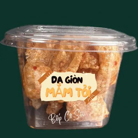 Hình ảnh Da giòn mắm tỏi hủ 100gr