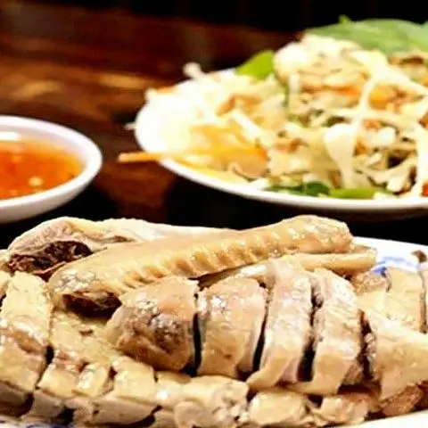 Hình ảnh Gỏi vịt nguyên con chặt (có 1 bộ lòng) - cháo 6 người (3 bịch)