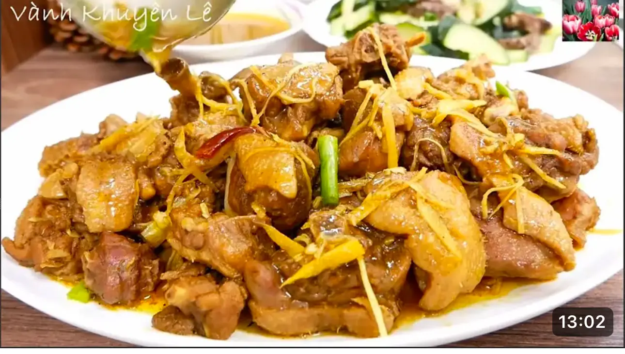 Hình ảnh Cơm vịt kho gừng