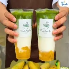 Hình ảnh matcha latte chuối