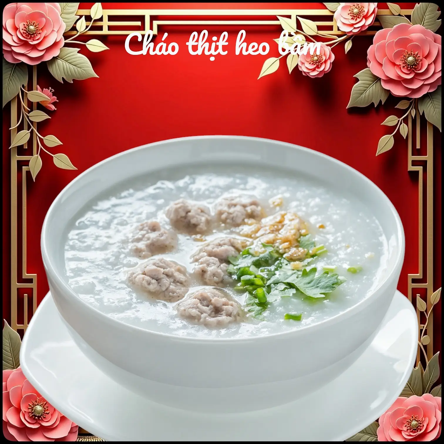Hình ảnh cháo thịt heo bầm