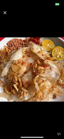 Hình ảnh bánh tráng muối sate hành phi 
