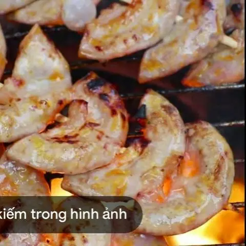 Hình ảnh Phèo Nướng sate + đậu bắp 