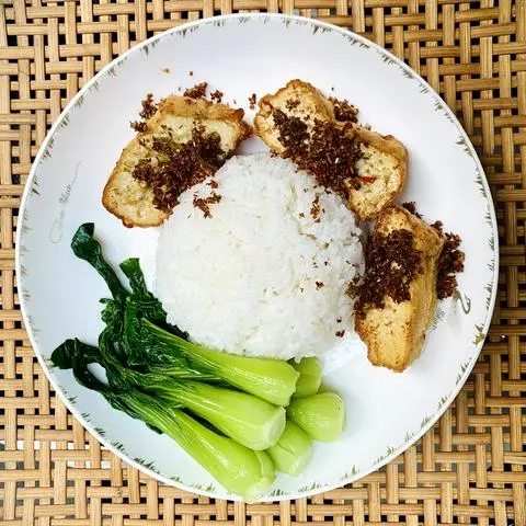 Hình ảnh Cơm đậu hủ muối xả