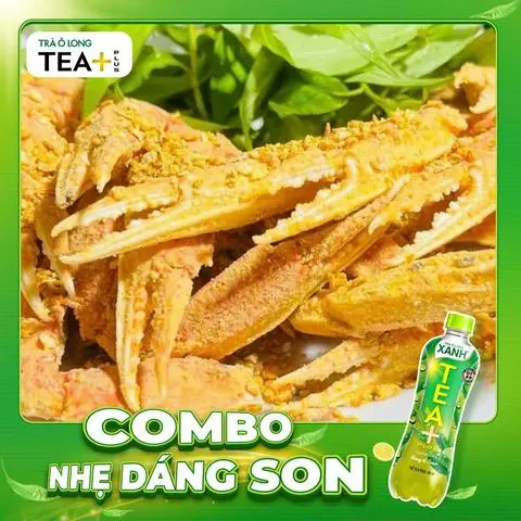 Hình ảnh Combo Càng ghẹ cháy tỏi + Olong Xanh