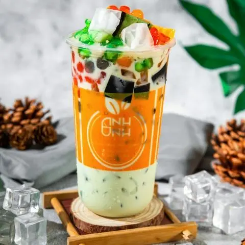 Hình ảnh Trà sữa thái xanh Full topping