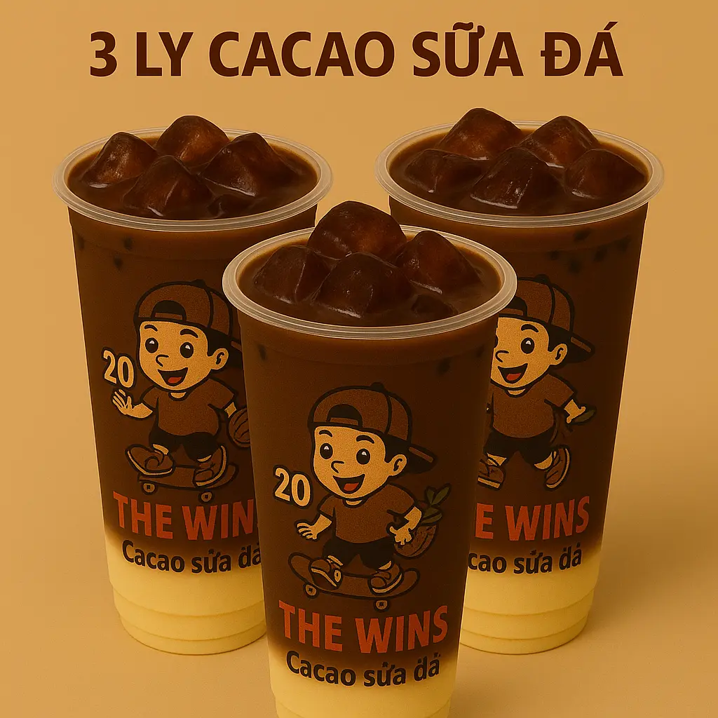 Hình ảnh Combo 3 ly Cacao sữa đá