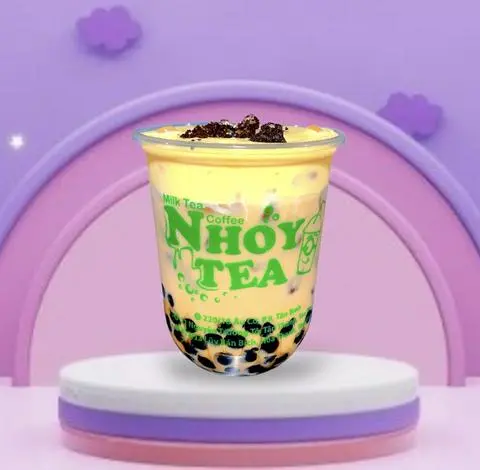 Hình ảnh Hồng Trà Sữa Kem Trứng Vụn Bánh Oreo