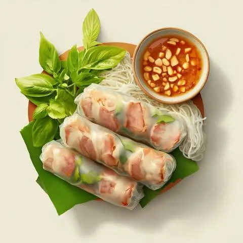Hình ảnh Gỏi cuốn + tương