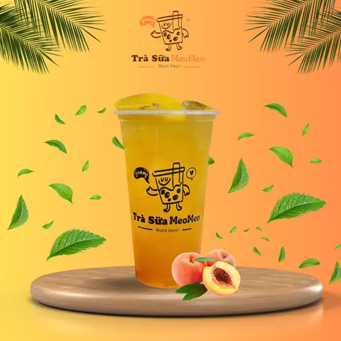 Hình ảnh Trà Đào Miếng (size L - 700ml)