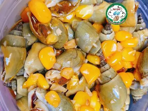 Hình ảnh ốc cà na xào bắp