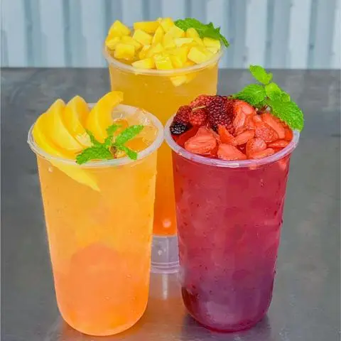 Hình ảnh trà đào dăm 700ml