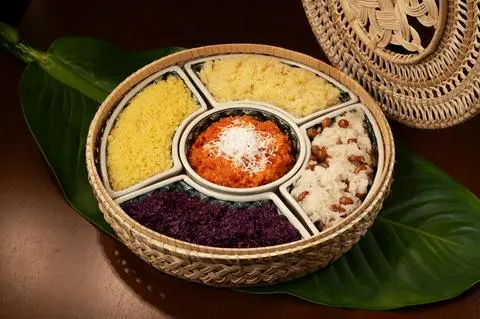 Hình ảnh Xôi Ngũ Sắc (Five-Colored Sticky Rice)