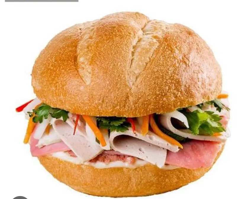 Hình ảnh Hamburger thịt chả 