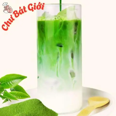 Hình ảnh Matcha latte trân châu trắng