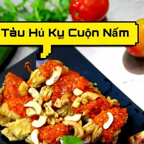Hình ảnh Tàu hũ ky cuộn nấm