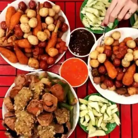 Hình ảnh Combo lớn - mỗi loại một xiên chiên thường