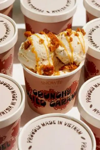 Hình ảnh Kem caramel Muối / Gelato Crunchy Salted Caramel