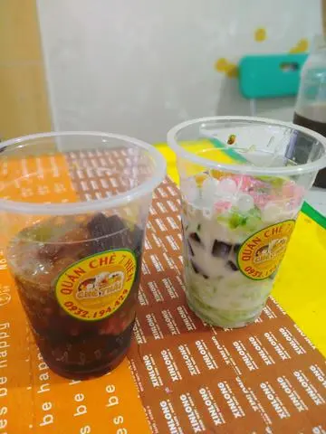 Hình ảnh chè nhãn nhục thanh mát + sương sa hạt lựu 