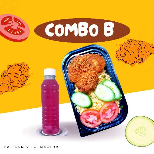 Hình ảnh CƠM GÀ MẮM TỎI + TRÀ TẮC HOA ĐẬU BIẾC 
