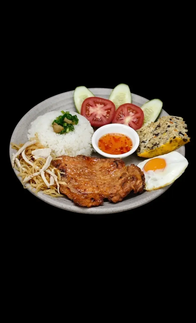 Hình ảnh cơm tấm sườn đặc biệt + cơm tấm sườn